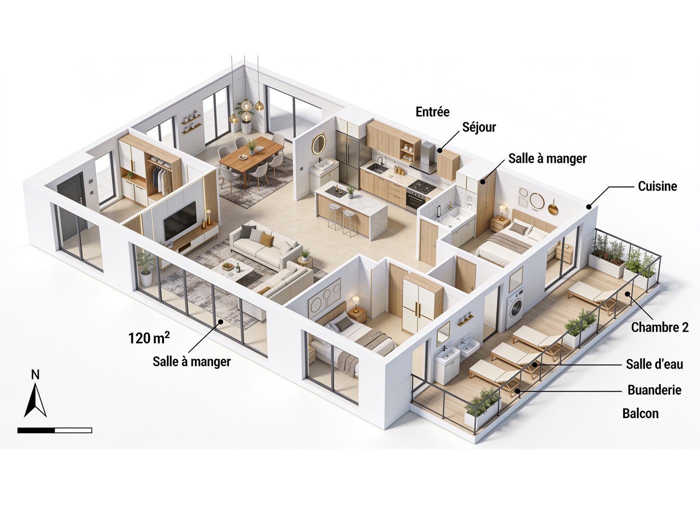 Plan de l'appartement