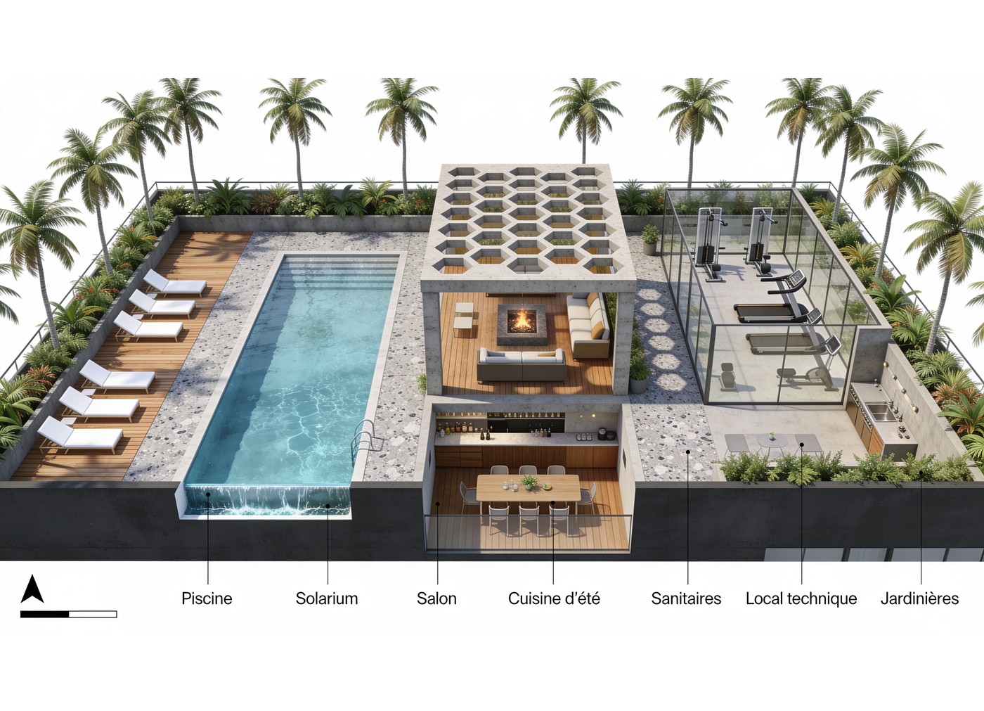 Toit-terrasse & parties communes